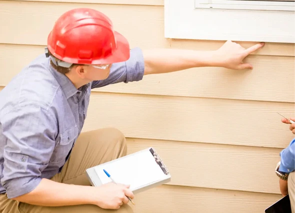 Worker in a hard hat holding a clipboard, highlighting benefits of professional property maintenance services in Palm Desert, CA.