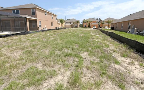 Cabazon backyard after reliable brush and weed removal, showcasing clean and landscaped result.